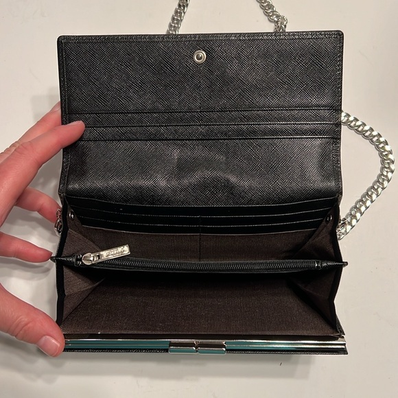 Burberry•Leather Crossbody Wallet WOC - Picture 9 of 13